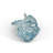 Lagoon Glass Seashell, Aqua