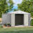 10 Ft. W X 10 Ft. D Metal Storage Shed with Frame-99313935