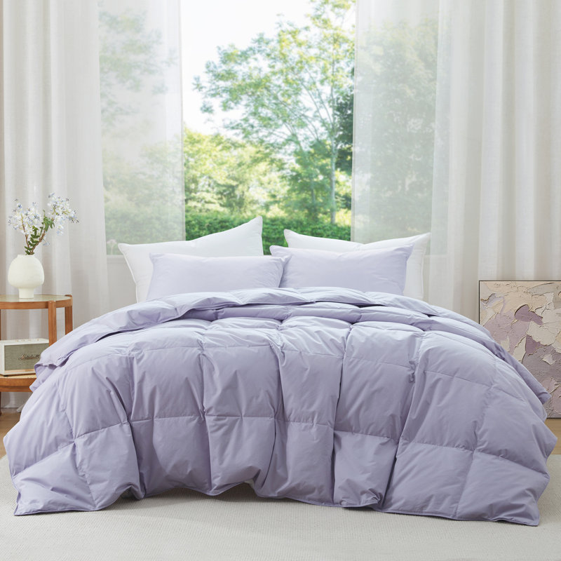 Fill Power All Season, King Down Comforter, Green