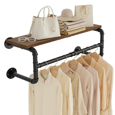 70cm Adjustable Wall Mounted Clothes Rack