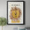 Safari Be Brave - cadre photo, reproduction d'art