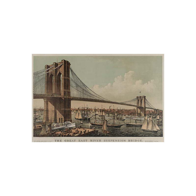 « brooklyn bridge », affiche rétro