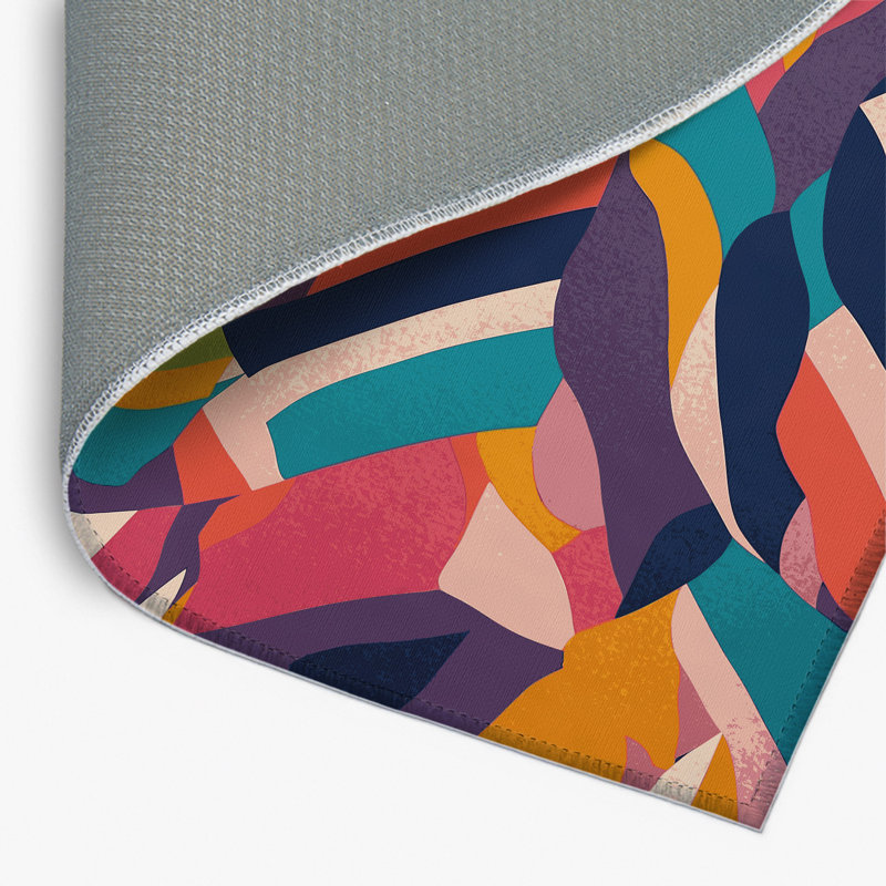Tapis intérieur / extérieur Luminous Vortex, Rectangle 5 pi x 7 pi