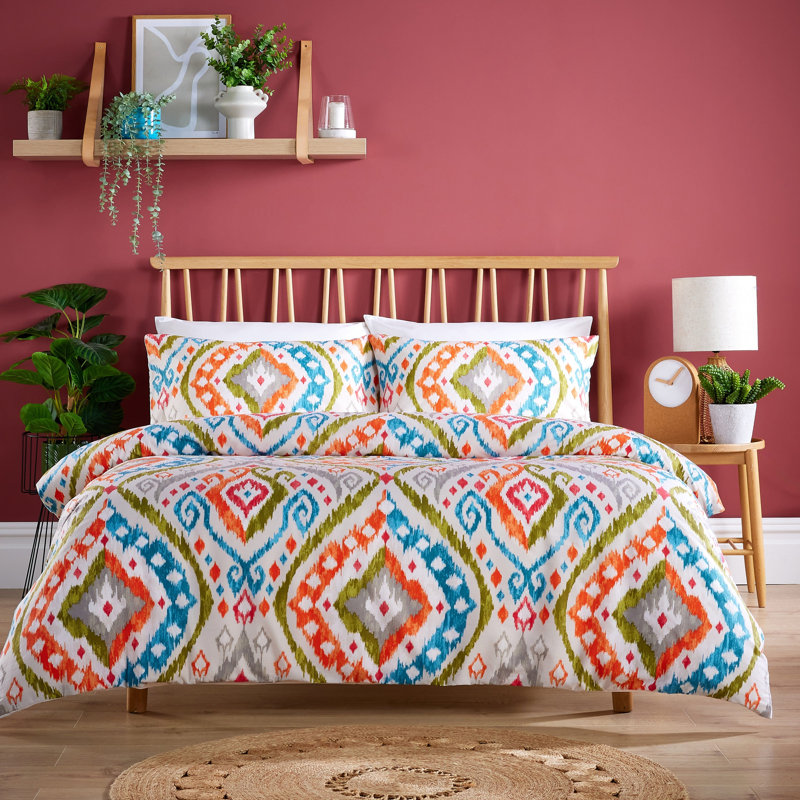 Polyester No Pattern Duvet Cover Set with Pillowcases, Single Duvet Cover Set + 2 Pillowcases