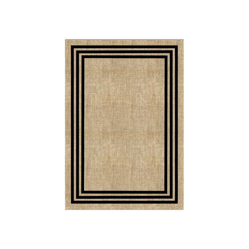 Tapis moderne avec envers antidérapant, Rectangle 2 pi 7 po x 4 pi 7 po
