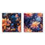 Hepatique - Ensemble de 2 collages carrés botaniques abstraits-101849255-101849257