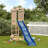VidaXL Pine Swing Set with 1 Slide(s)