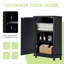 Armoire de coin de salle de bain avec tablettes réglables-130841187