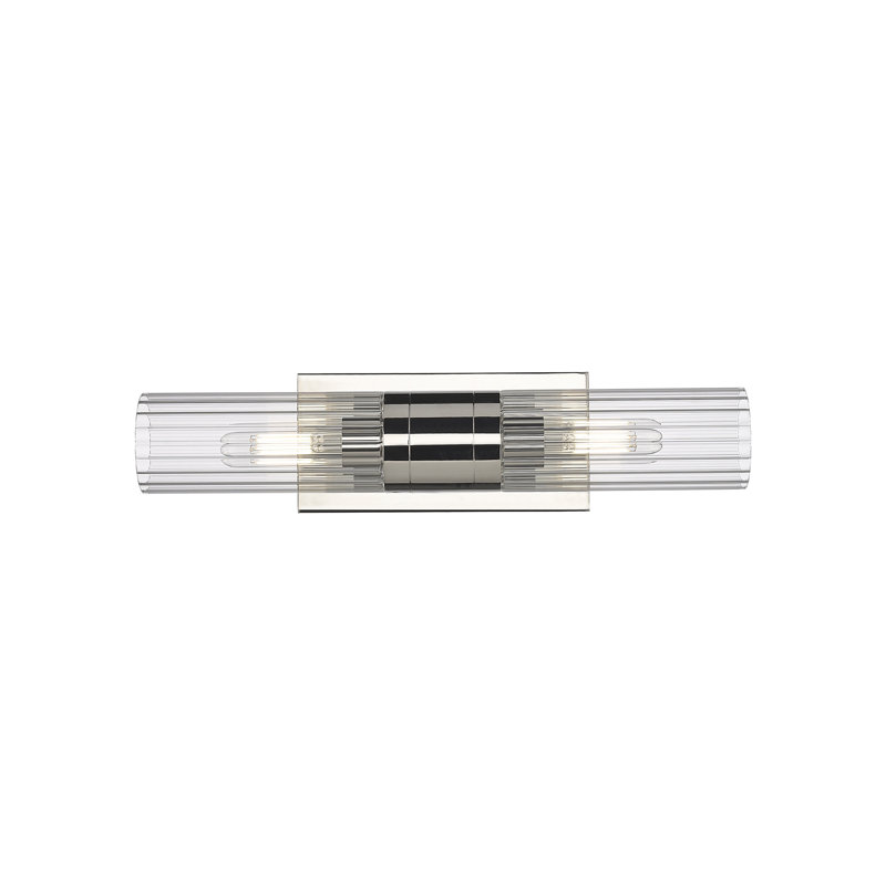 Maebell 2 - Light Dimmable Vanity Light, Clear, Polished Nickel