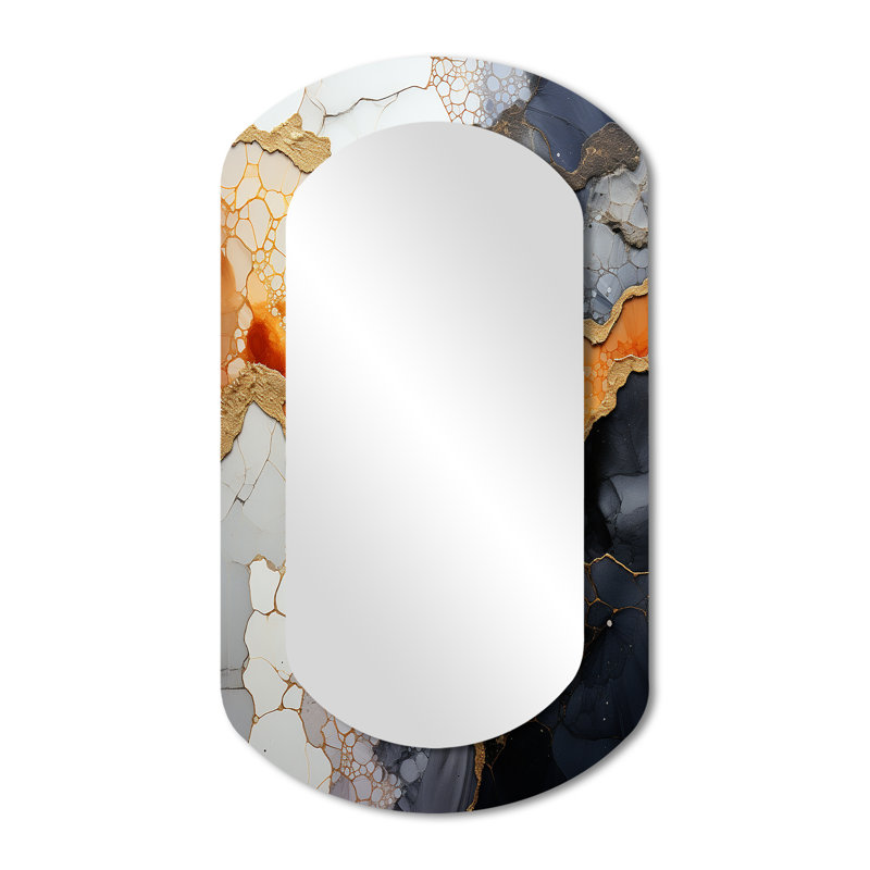 Miroir mural moderne unique, 43 po x 23 po