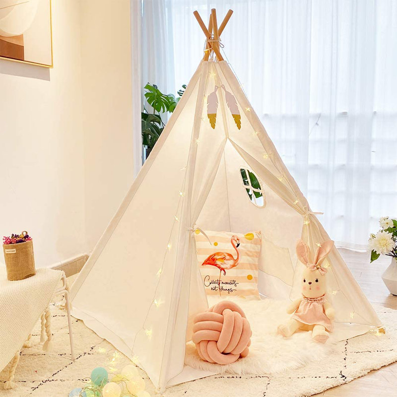 Wayfair Samples 47'' W x 47'' D Indoor / Outdoor Polyester Triangular Play Tent