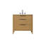 Meuble-lavabo simple 36 po en teck miel-849997504-849997518