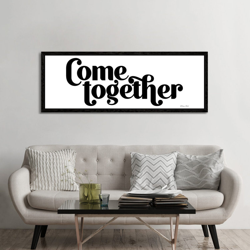 Come Together by Susan Ball - Panoramic Gallery-Wrapped Canvas Giclée on Canvas, 182.88 cm H x 60.96 cm W, Black Framed