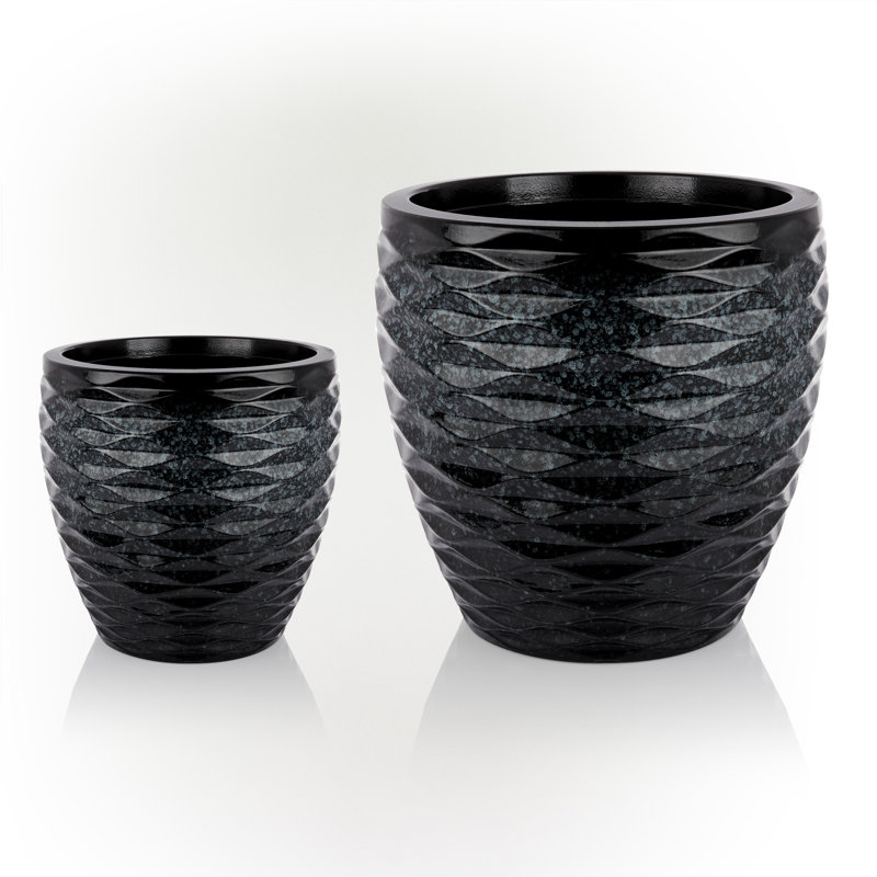 Shamell Pot Planter, Blue