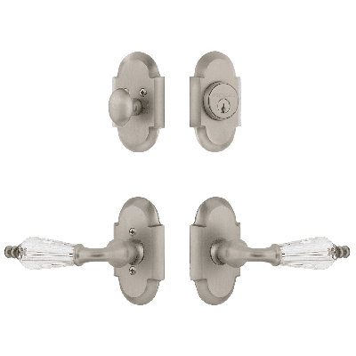 Nostalgic Warehouse Cottage Entry Set with Parlour Crystal Lever
