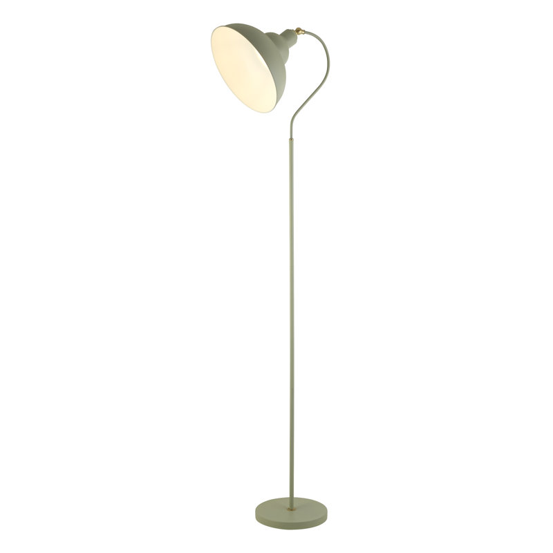 Ingber 166cm Arched Floor Lamp, Sage Green