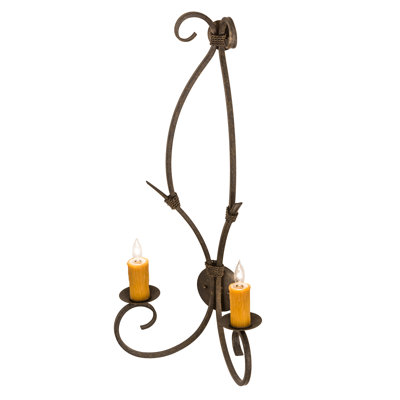 Lampe murale bougie 2 lumières Grissom