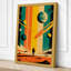 Desert Under Stars Retro - Wrapped Canvas-2102048486-2102048487