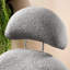 Chaise grise en tissu gris