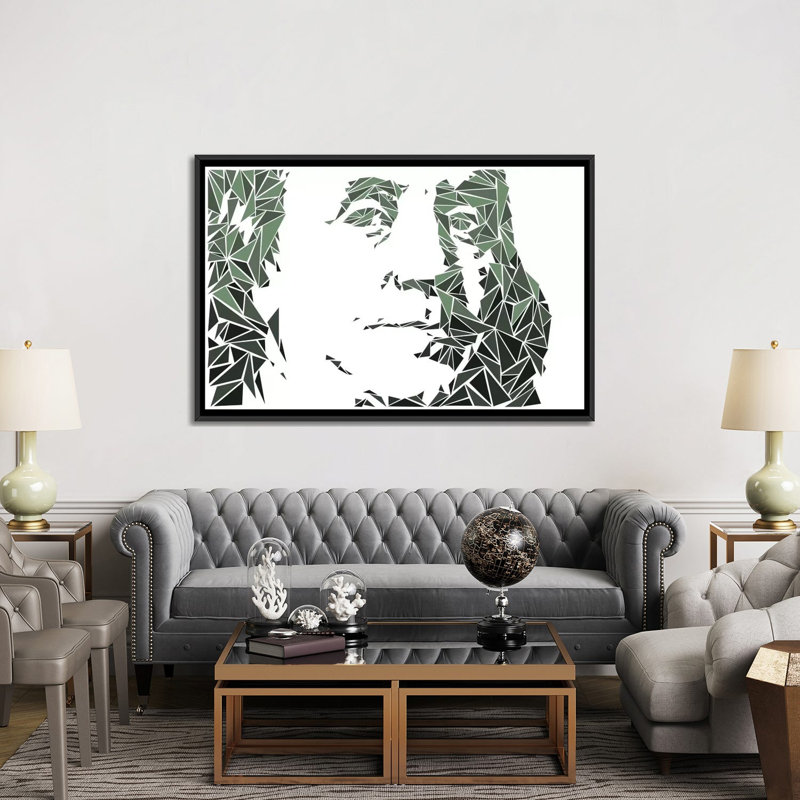 «Benjamin Franklin», impression sur toile, H 40 po x l 60 po x P 1,5 po, Toile avec cadre noir