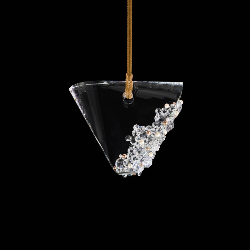 Addesion 1 - Light LED Pendant, Polished Chrome/Black Rope