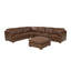 Canapé modulaire en cuir à large assise modulaire-33593374