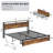 Bed Frame With Storage Headboard, Charcoal-462998337-462998367