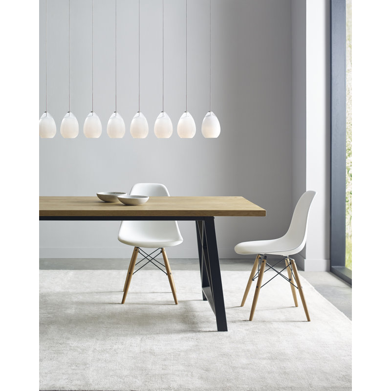 Alina 1 - Light Pendant, Satin Nickel, 90 CRI 3000K LED, White