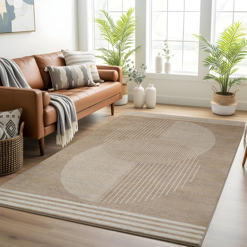 Skandi Boho Rug Brown/Ivory, Rectangle 120 x 170cm