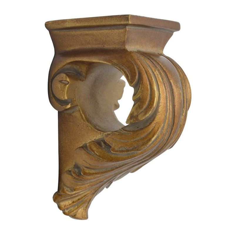 Brilon Polyresin Mounting Bracket, English Gold