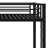 Sturdy Metal Loft Bed With Ladder And Guardrails-247964963
