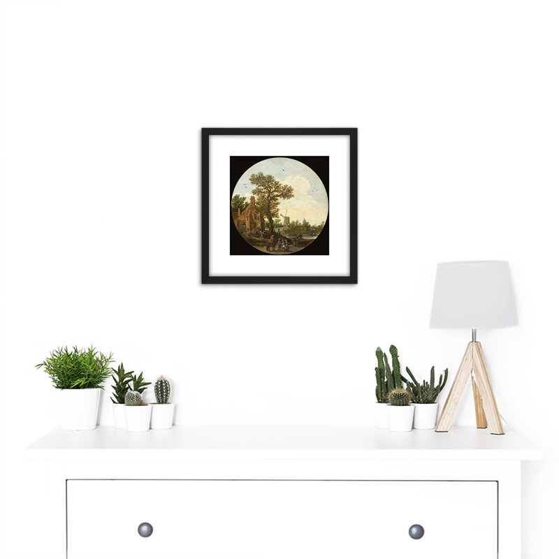 Van Goyen Summer Windmill Landscape 1 Piece Single Picture Frame Painting