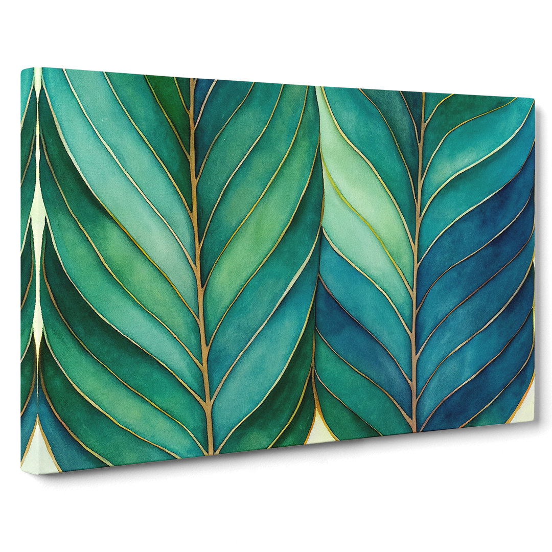 Explosive Leaf - Wrapped Canvas
