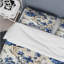 Ensemble de housse de couette bleu à motif de frises victoriennes III-1387308249