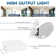 Luxrite 5" Square LED Recessed Ceiling Light J-Box 18W 5 Colour Selectable 1600LM Dimmable Wet Rated ETL 4 Pack