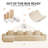 5-Seat Modular L Shape Velvet Sectional Compression Sofa, No Assembly Required with French Edge Piping-1499566197