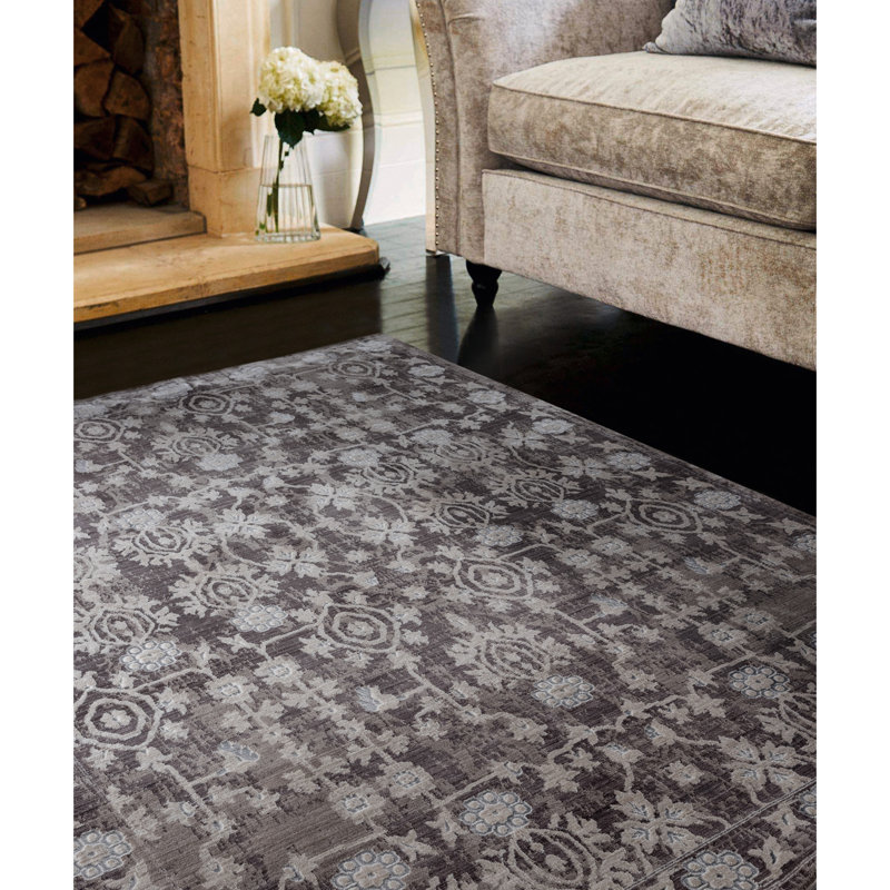 Tapis taupe / brun Rummond, Rectangle 12 pi 6 po x 15 pi 8 po