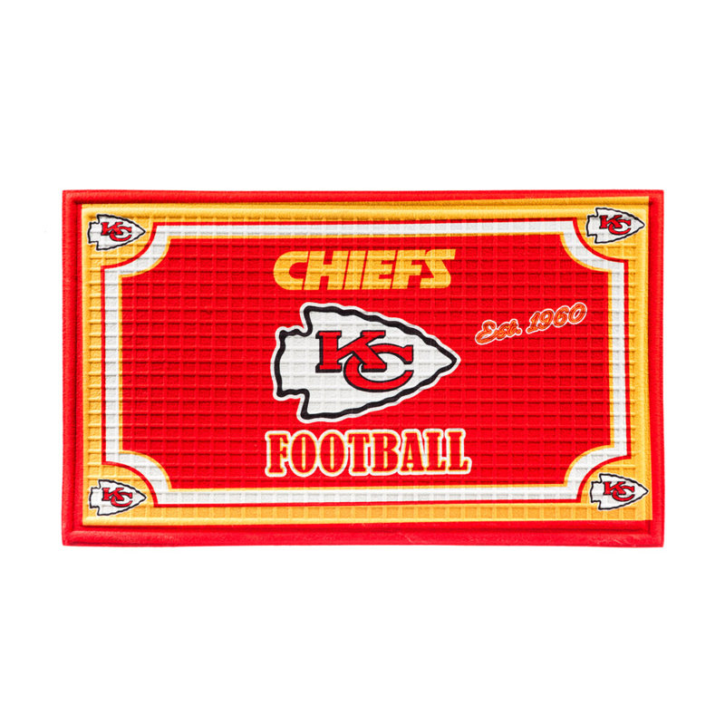 NFL Embossed 30 in. x 18 in. Indoor/Outdoor Mat, Kansas City Chiefs