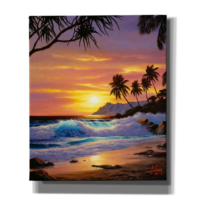 «Perfect vagues 2» par Anthony Casay, art mural sur toile, L 20 po x H 20 po