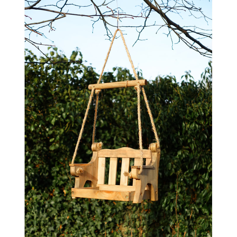 Zariyah Wood Hanging Tray Bird Feeder
