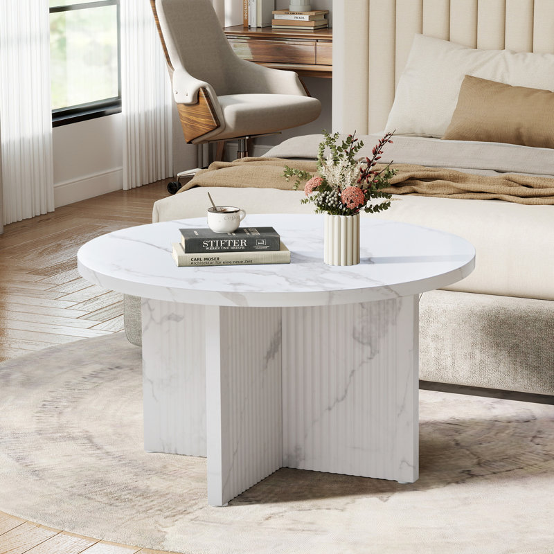Table basse Marble, Blanc