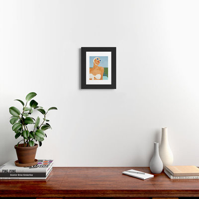 Flow Line Sunny I Framed Art Print