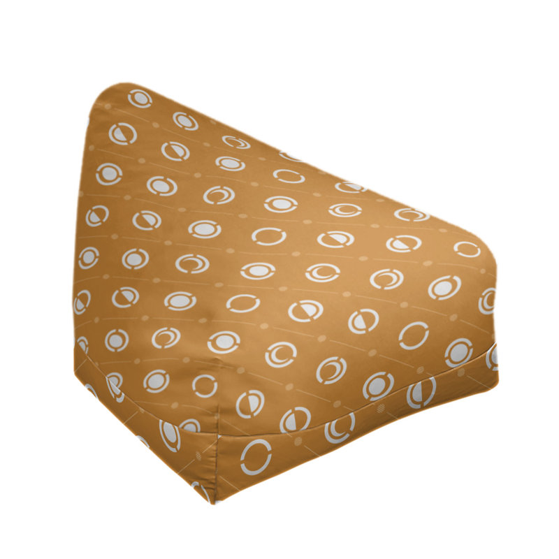 Housse de sac de pois, Blanc / Orange, H 38 po x l 42 po x P 29 po, Bourre en polyester
