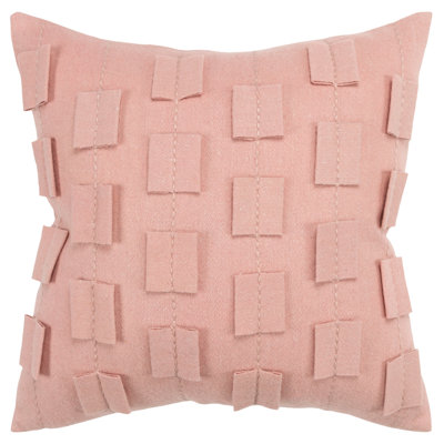 Housse et insert de coussin carré en laine 