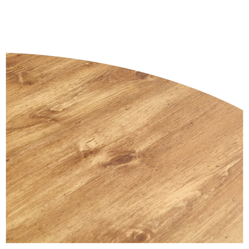 Ensemble de table de salle à manger extensible 6 pièces avec chaises en daim brun - Ensemble de meubles de cuisine convertibles ronds à ovales