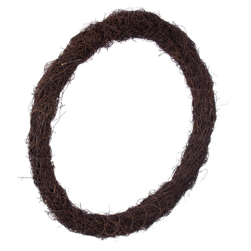 Vickerman 18"W Circular Twig Wreath. Made of natural twigs.
