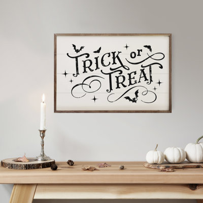 Trick Or Treat Bats And Curls Black