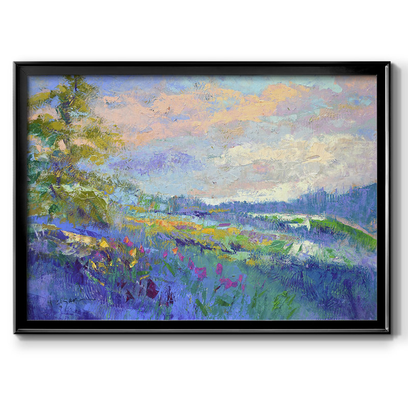 «On a Happy Day», reproduction d'art sur toile, H 18 po x l 26 po x P 1,5 po, Noir