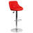 Hilia Vinyl Bucket Seat Adjustable Height Barstool with Diamond Pattern Back-1302222133
