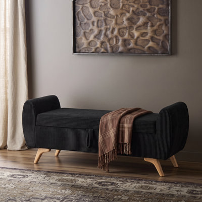 Banc de rangement en velours Velourrove